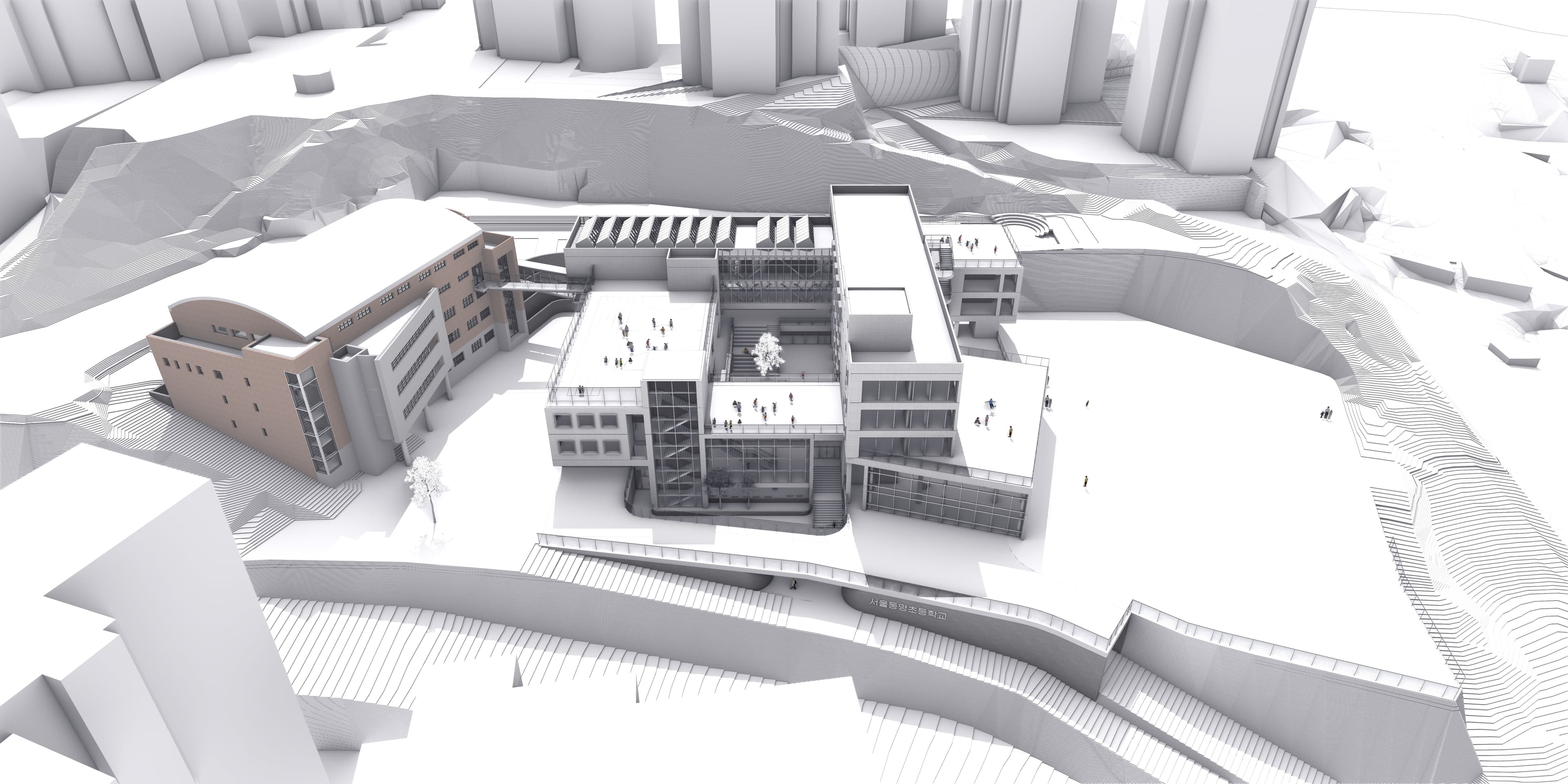 Aerial with partial context. Testing building orientation and shadow.
