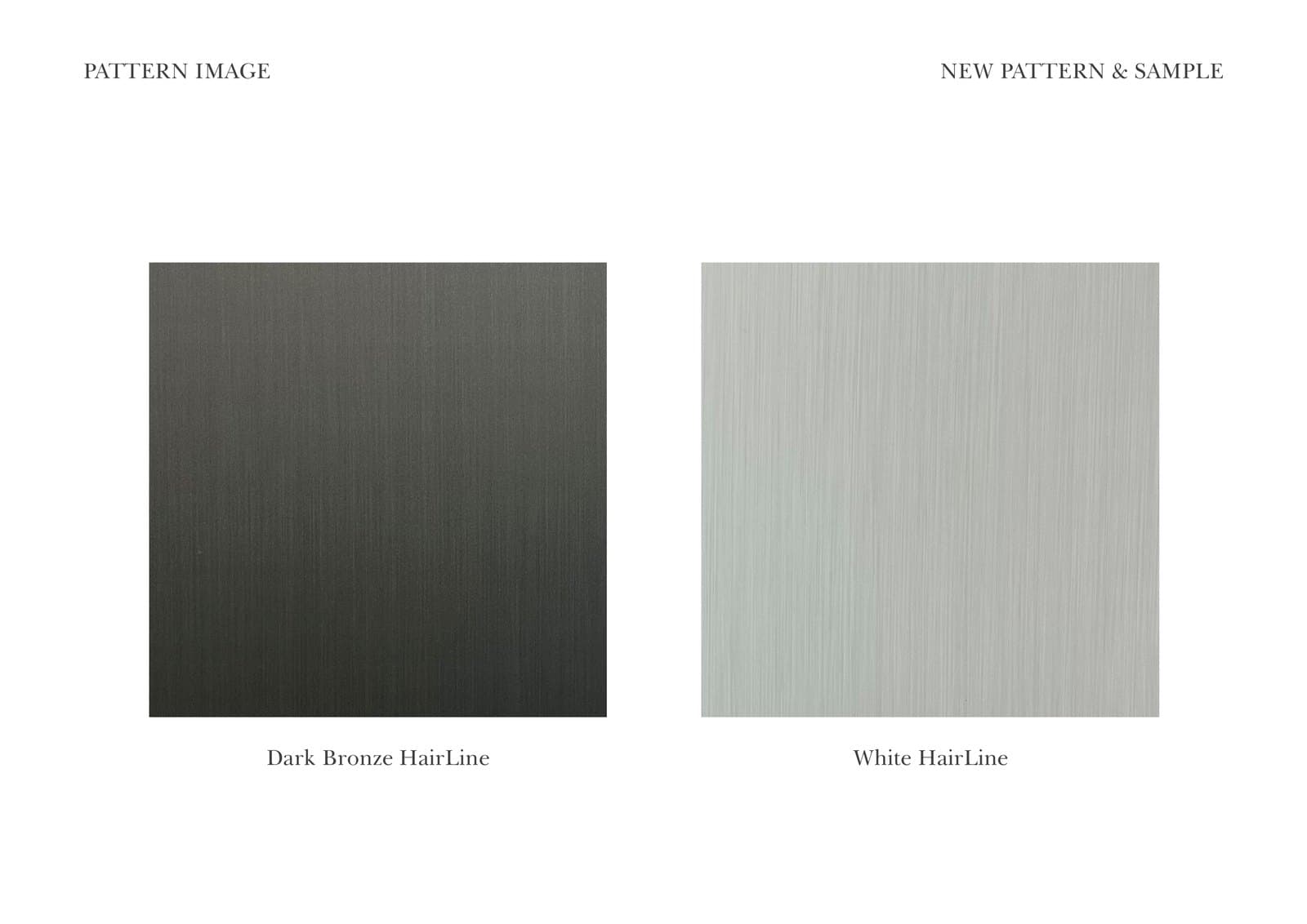 New hairline pattern developed for the mock-up.