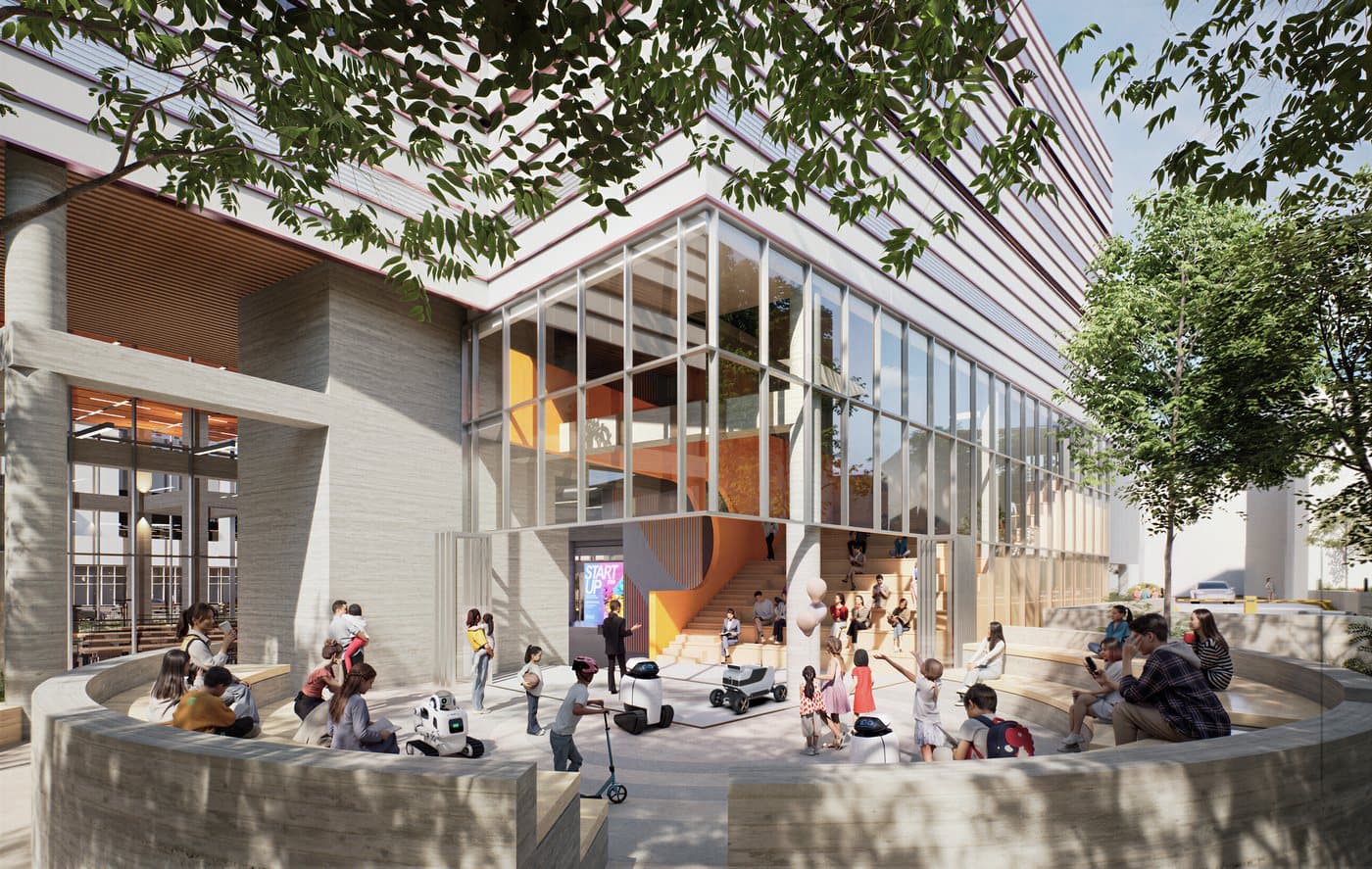 Event hall — part of the ground-floor Urban Living Room.