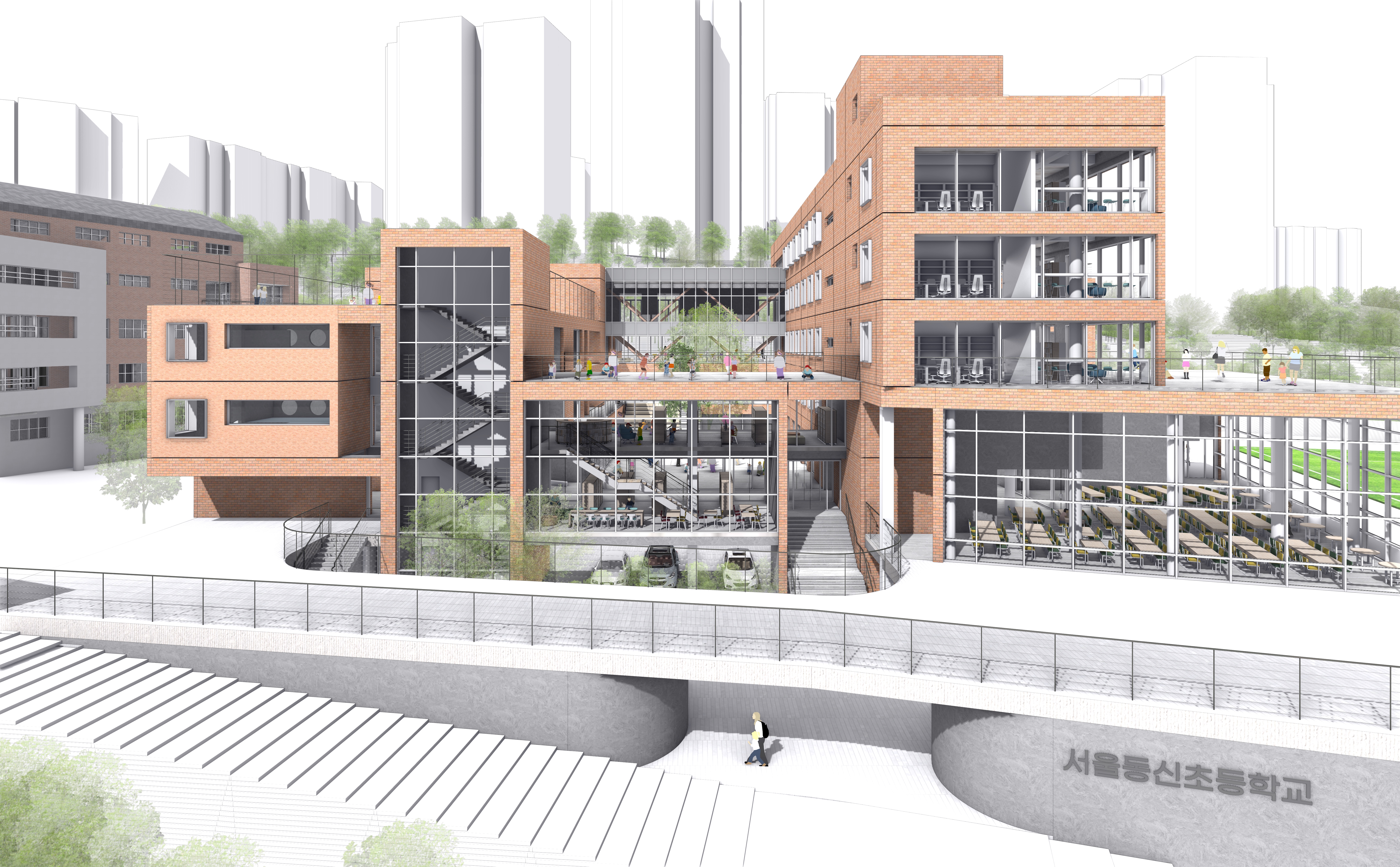Seoul Dongshin Elem. Green Smart School Final Render